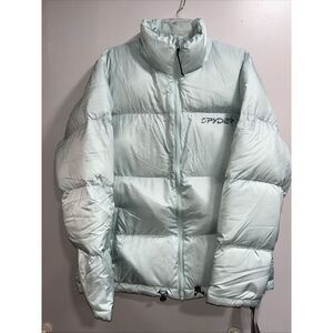 Spyder women's wisdom down jacket size Large wintergreen NWT‎